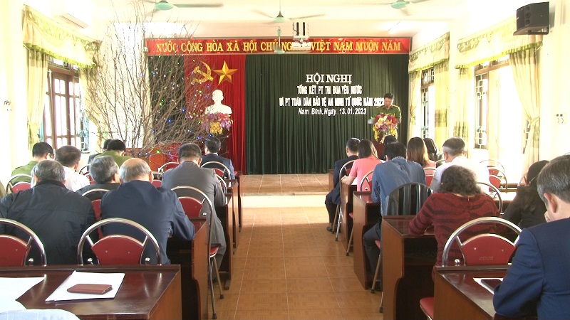 Phường Nam Bình, thành phố Ninh Bình tổ chức hội nghị tổng kết phong trào Thi đua yêu nước, phong trào Toàn dân bảo vệ an ninh Tổ quốc năm 2022