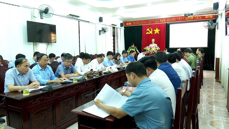UBND huyện Yên Khánh tổ chức hội nghị đánh giá tiến độ công tác xây dựng trụ sở Công an xã trên địa bàn