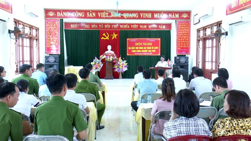 Ra mắt mô hình an toàn về ANTT Cụm công nghiệp Gia Phú, huyện Gia Viễn