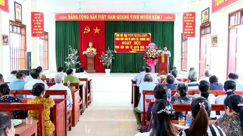 Xã Khánh Hòa, huyện Yên Khánh tổ chức Ngày hội Toàn dân bảo vệ an ninh Tổ quốc năm 2023