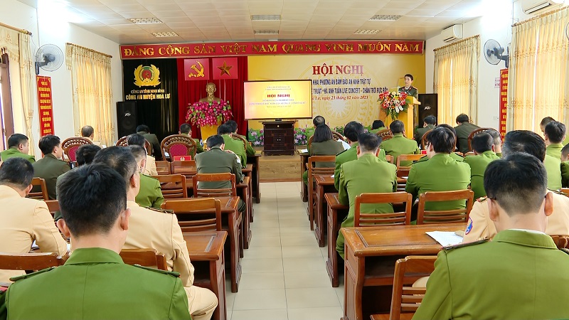 Công an huyện Hoa Lư tổ chức Hội nghị triển khai phương án đảm bảo ANTT chương trình nghệ thuật 