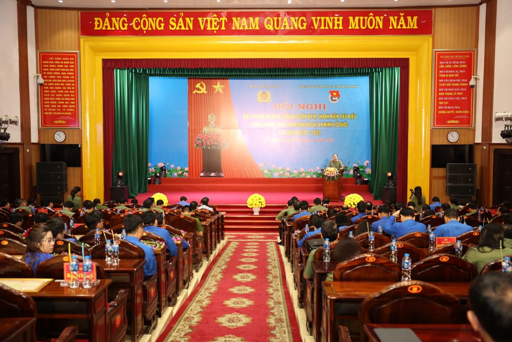 Bộ Công an phối hợp với Trung ương Đoàn Thanh niên Cộng sản Hồ Chí Minh tổ chức Hội nghị biểu dương mô hình, cán bộ, đoàn viên, thanh niên tiêu biểu trong phong trào Toàn dân bảo vệ an ninh Tổ quốc, giai đoạn 2018 - 2023 khu vực phía Bắc