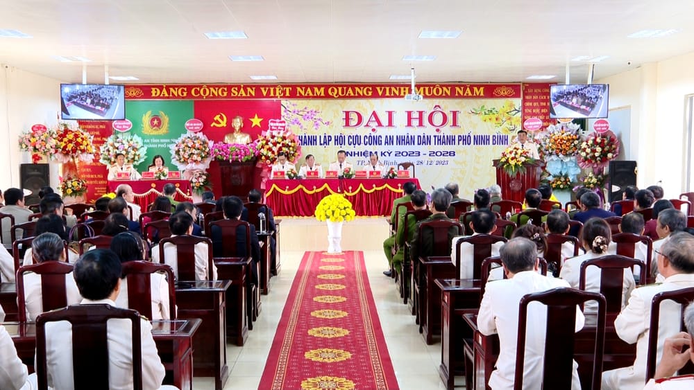 Đại hội thành lập Hội Cựu Công an nhân dân thành phố Ninh Bình, nhiệm kỳ 2023 – 2028