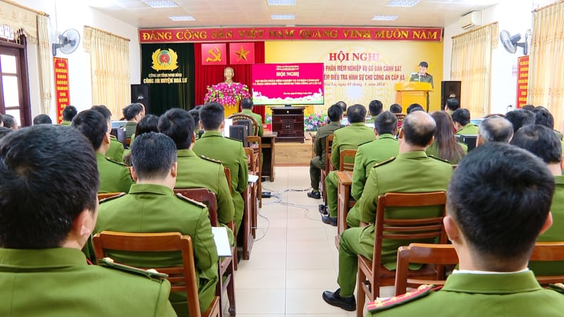 Công an huyện Hoa Lư tập huấn nghiệp vụ cho lực lượng Cảnh sát của Công an huyện và Công an cấp xã