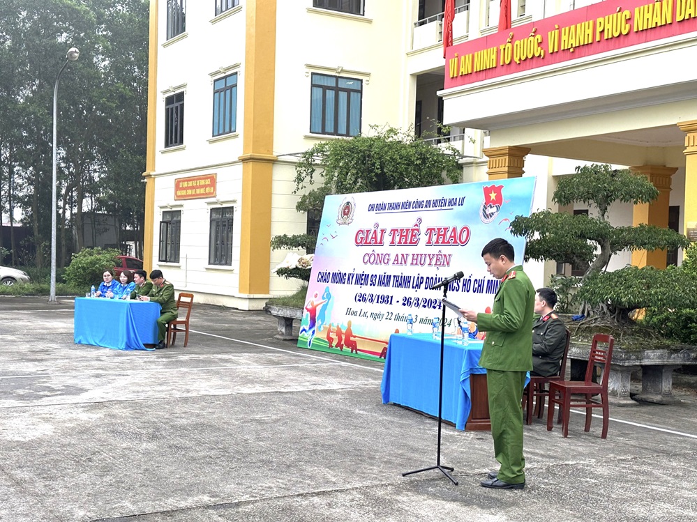 Tuổi trẻ Công an huyện Hoa Lư sôi nổi các hoạt động  chào mừng kỷ niệm 93 năm Ngày thành lập Đoàn TNCS Hồ Chí Minh (26/3/1931 - 26/3/2024)