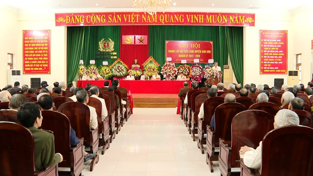Đại hội thành lập Hội Cựu Công an nhân dân huyện Kim Sơn, nhiệm kỳ 2023 - 2028