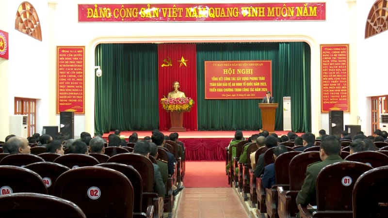 Huyện Nho Quan tổng kết phong trào Toàn dân bảo vệ an ninh tổ quốc năm 2023 và triển khai nhiệm vụ năm 2024