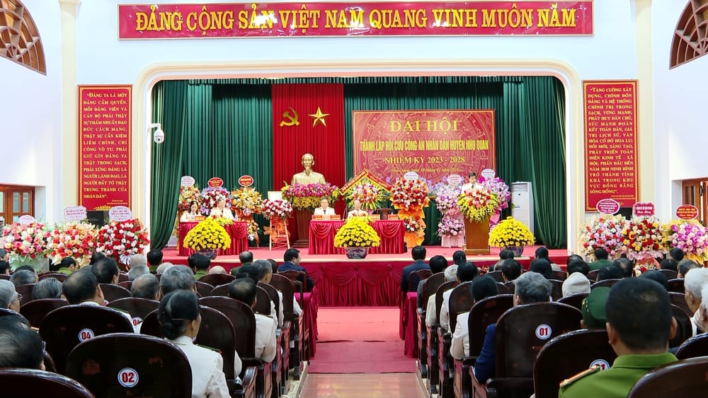 Đại hội thành lập Hội Cựu Công an nhân dân huyện Nho Quan, nhiệm kỳ 2023-2028