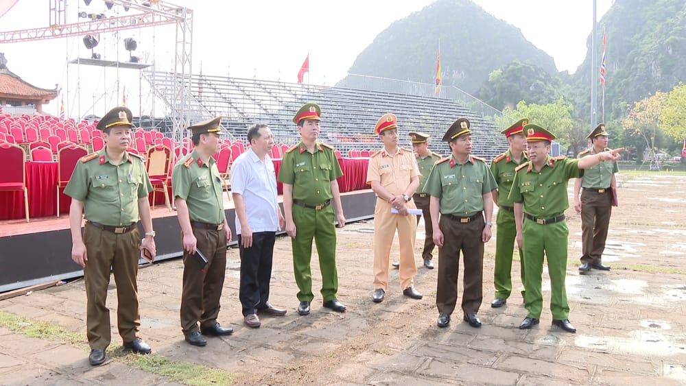 Lực lượng Công an quyết tâm bảo đảm tốt ANTT Lễ kỷ niệm 1100 năm Ngày sinh Đinh Tiên Hoàng Đế và Lễ hội Hoa Lư 2024