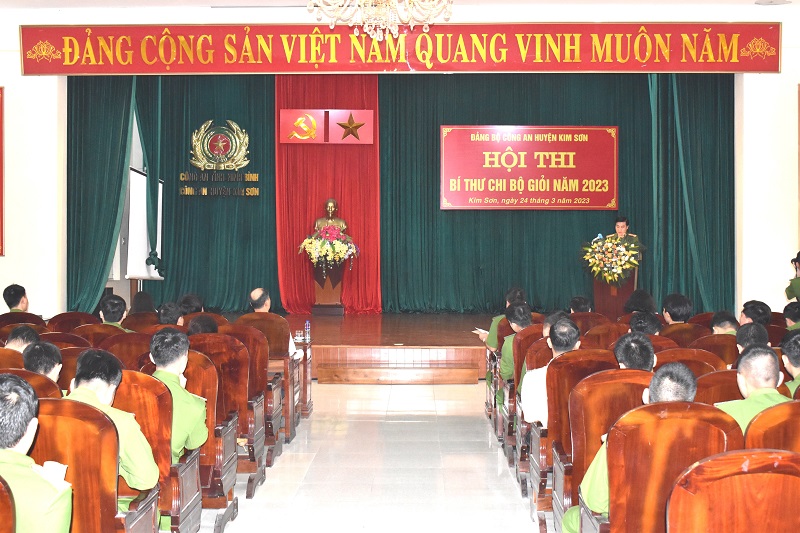 Đảng bộ Công an huyện Kim Sơn tổ chức Hội thi Bí thư chi bộ giỏi năm 2023