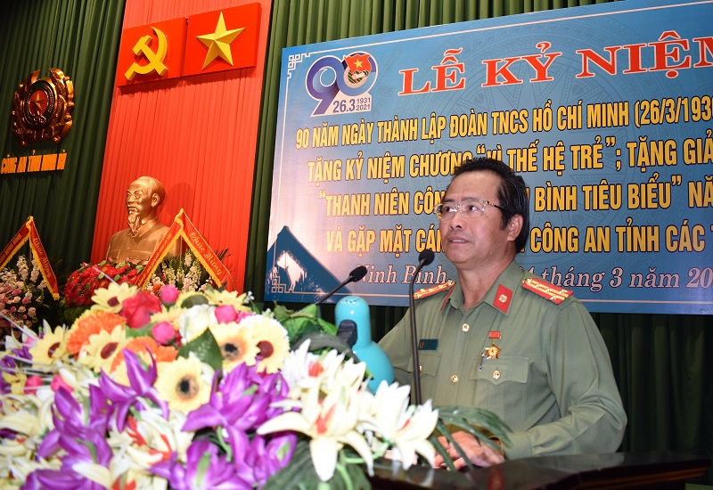 Đoàn thanh niên Công an tỉnh tổ chức Lễ kỷ niệm 90 năm  Ngày thành lập Đoàn TNCS Hồ Chí Minh