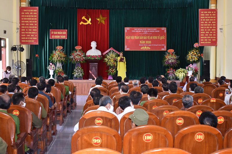 Xã Khánh Thành, huyện Yên Khánh tổ chức Ngày hội toàn dân bảo vệ an ninh Tổ quốc