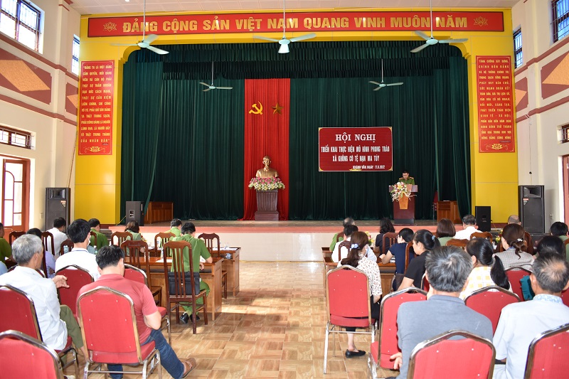 Xã Khánh Vân, huyện Yên Khánh tổ chức hội nghị triển khai thực hiện mô hình phong trào “Xã không có tệ nạn ma túy”