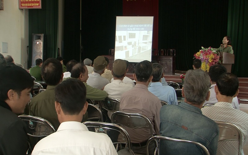 Ninh Vân tổ chức tuyên truyền công tác phòng chống tội phạm