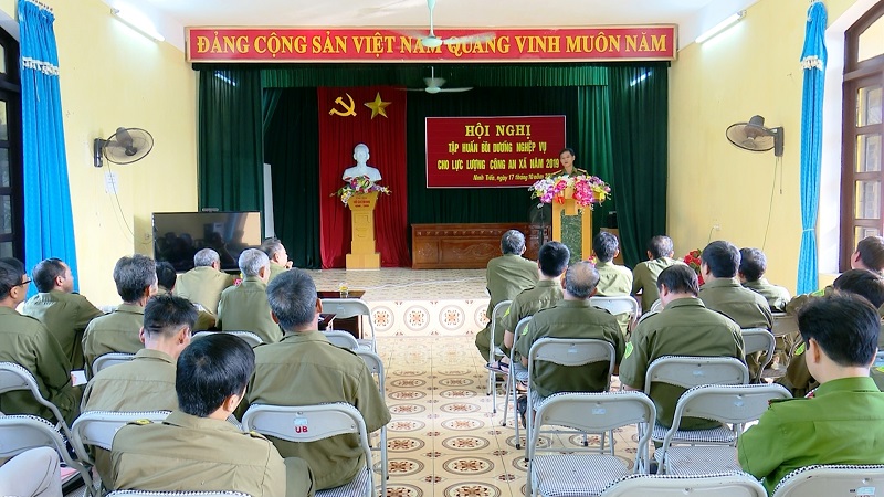 Công an thành phố Ninh Bình tổ chức tập huấn nghiệp vụ cho Công an xã