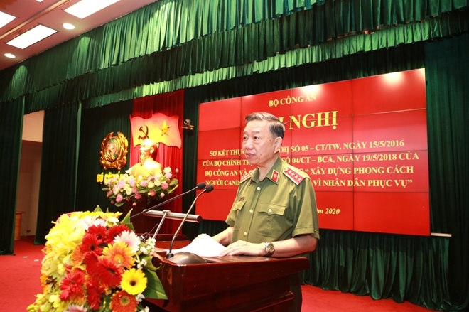 Bộ trưởng Tô Lâm gửi Thư khen lực lượng Công an nhân dân trong công tác bảo đảm an ninh, trật tự và phòng, chống dịch Covid-19