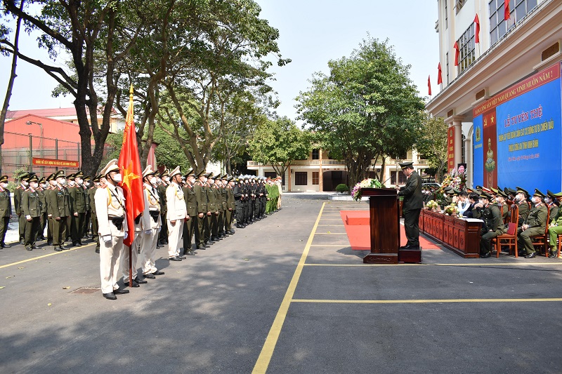 Công an tỉnh tổ chức Lễ Tuyên thệ thành lập Tiểu đoàn Cảnh sát cơ động dự bị chiến đấu