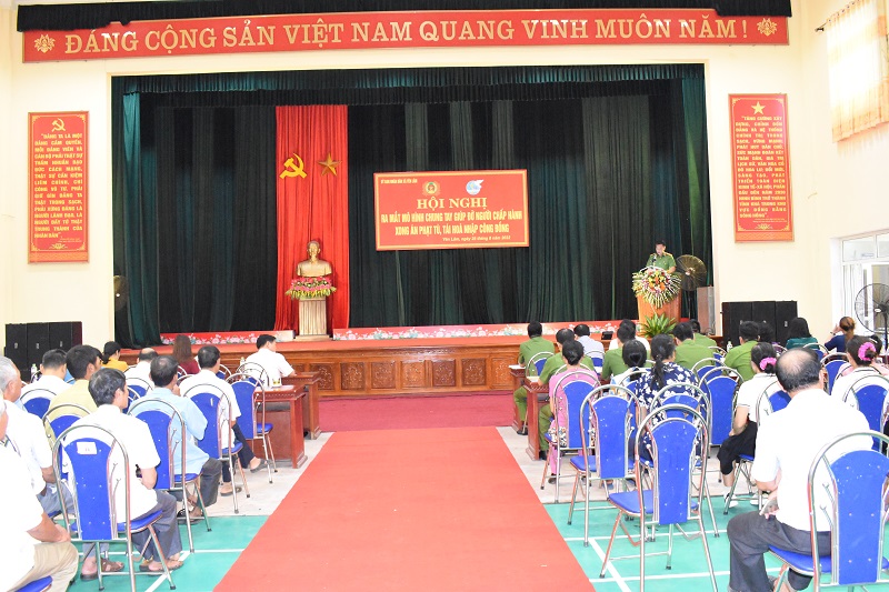 Xã Yên Lâm, huyện Yên Mô tổ chức ra mắt mô hình giúp đỡ người chấp hành xong án phạt tù tái hòa nhập cộng đồng