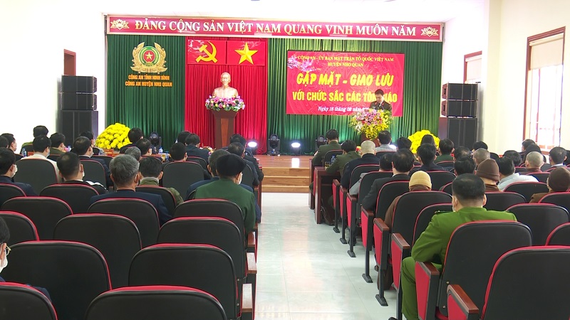 Huyện Nho Quan tổ chức gặp mặt – giao lưu với chức sắc các tôn giáo
