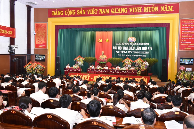 Đảng bộ Công an tỉnh Ninh Bình tổ chức Đại hội đại biểu lần thứ XIV, nhiệm kỳ 2020-2025