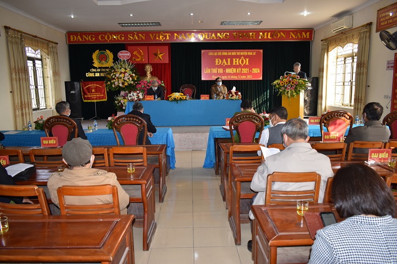 Câu lạc bộ Công an hưu trí huyện Hoa Lư tổ chức Đại hội nhiệm kỳ 2021-2024