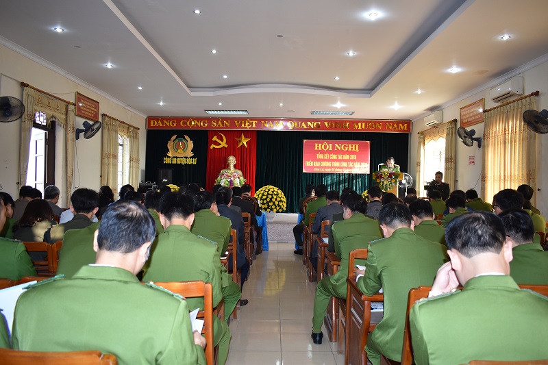 Công an huyện Hoa Lư tổ chức Hội nghị Tổng kết công tác năm 2019,  triển khai chương trình công tác năm 2020