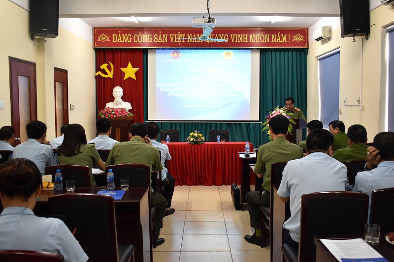 Ký kết quy chế phối hợp giữa Cục hải quan Hà Nam Ninh và  Công an tỉnh Ninh Bình trong công tác bảo vệ An ninh Quốc gia và  đảm bảo trật tự an toàn xã hội trong lĩnh vực hải quan