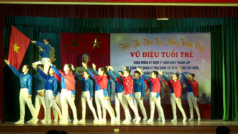 Trại giam Ninh Khánh tổ chức Hội thi dân vũ, nhảy hiện đại  “Vũ điệu tuổi trẻ”