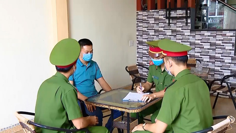 Công an huyện Kim Sơn triển khai quyết liệt  các biện pháp phòng, chống dịch bệnh Covid-19