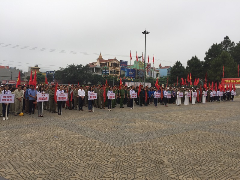 Thành phố Tam Điệp ra quân đảm bảo TT ATGT, trật tự đô thị  và vệ sinh môi trường chào mừng kỷ niệm 1050 năm  nhà nước Đại Cồ Việt và Lễ hội Hoa Lư 2018