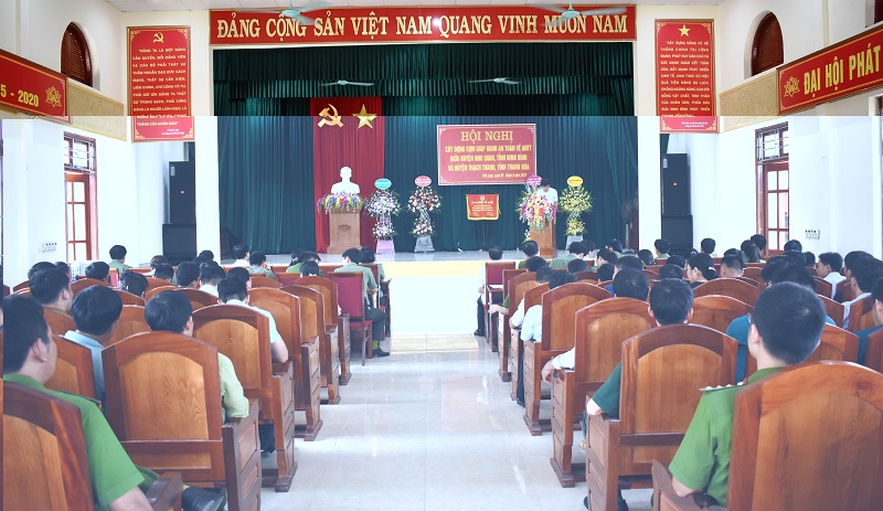 Hội nghị xây dựng cụm giáp ranh an toàn về ANTT  giữa 2 tỉnh Ninh Bình và Thanh Hóa
