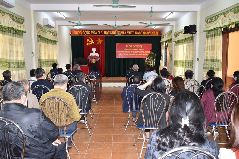 UBND phường Nam Bình, thành phố Ninh Bình triển khai công tác đảm bảo ANTT, tuyên truyền phòng chống tội phạm, các vi phạm về pháo, VK-VLN-CCHT, ký cam kết về phòng chống cháy nổ dịp tết Nguyên đán Nhâm Dần 2022