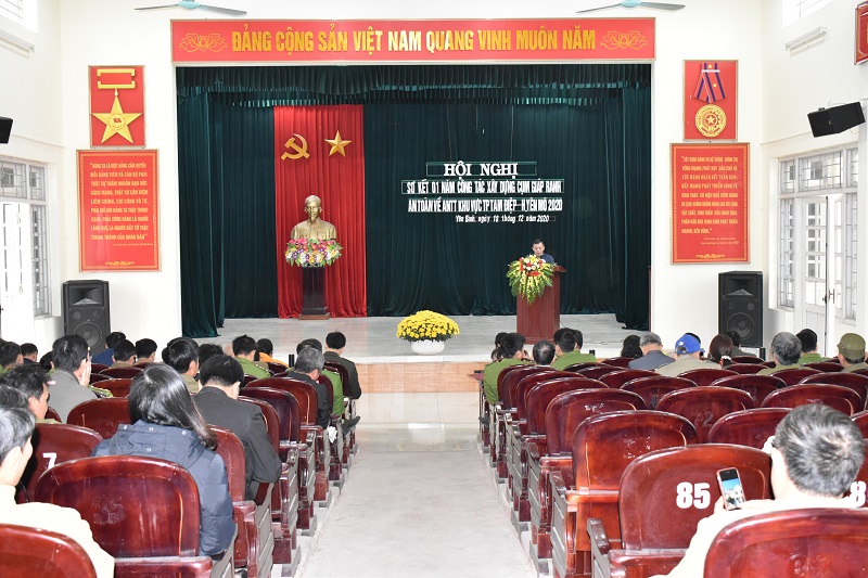 Sơ kết 01 năm cụm giáp ranh an toàn về ANTT thành phố Tam Điệp và huyện Yên Mô