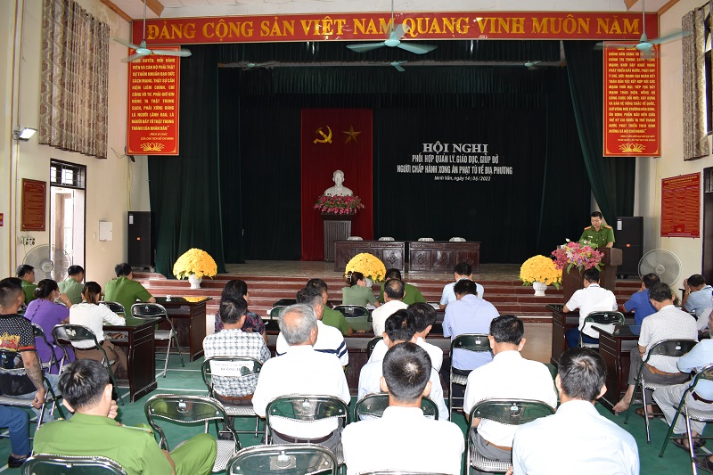 Xã Ninh Vân, huyện Hoa Lư tổ chức Hội nghị phối hợp quản lý, giáo dục, giúp đỡ người chấp hành xong án phạt tù về địa phương