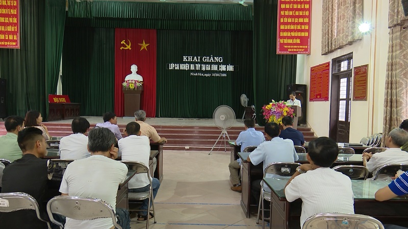 Xã Ninh Vân, huyện Hoa Lư mở lớp cai nghiện ma túy tại gia đình