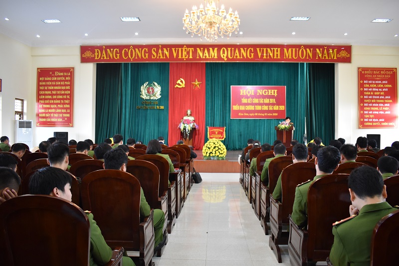 Công an huyện Kim Sơn tổ chức Hội nghị Tổng kết công tác năm 2019,  triển khai chương trình công tác năm 2020