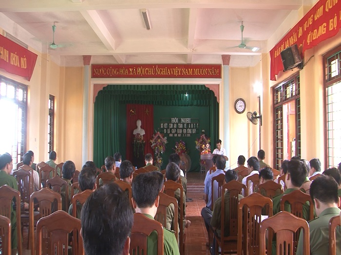 Sơ kết công tác phối hợp 6 tháng đầu năm 2019 Cụm an toàn về ANTT khu vực giáp ranh ven sông Đáy giữa huyện Yên Khánh, tỉnh Ninh Bình và huyện Nghĩa Hưng, tỉnh Nam Định