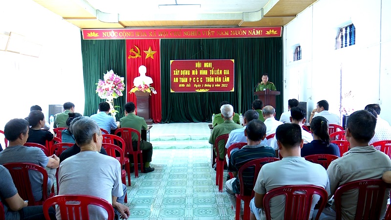 Xã Ninh Hải, huyện Hoa Lư tổ chức hội nghị xây dựng mô hình “Tổ liên gia an toàn PCCC”