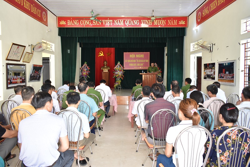 Xã Phú Lộc, huyện Nho Quan tổ chức Hội nghị xây dựng mô hình “Tổ liên gia an toàn phòng cháy, chữa cháy”