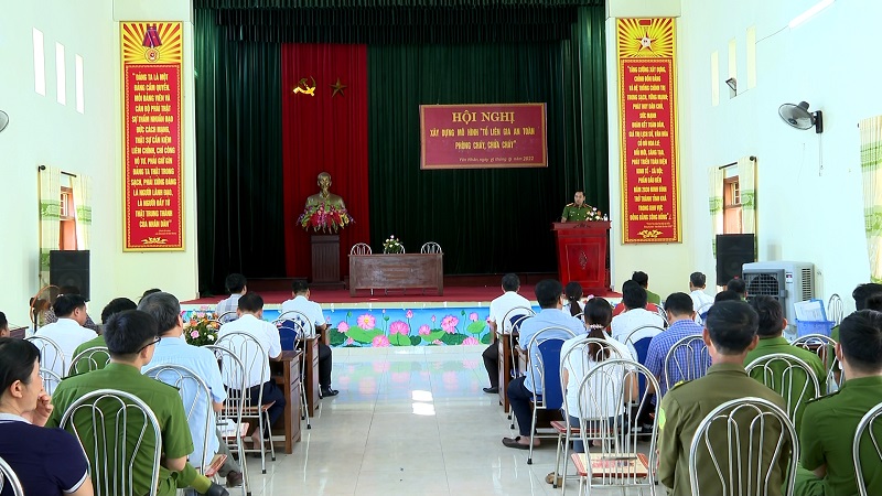 Xã Yên Nhân, huyện Yên Mô tổ chức xây dựng mô hình tổ liên gia an toàn phòng cháy, chữa cháy